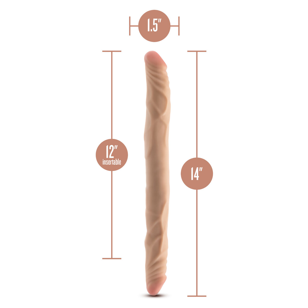 Masseur Double Pénétration Blush Dr Skin Viande